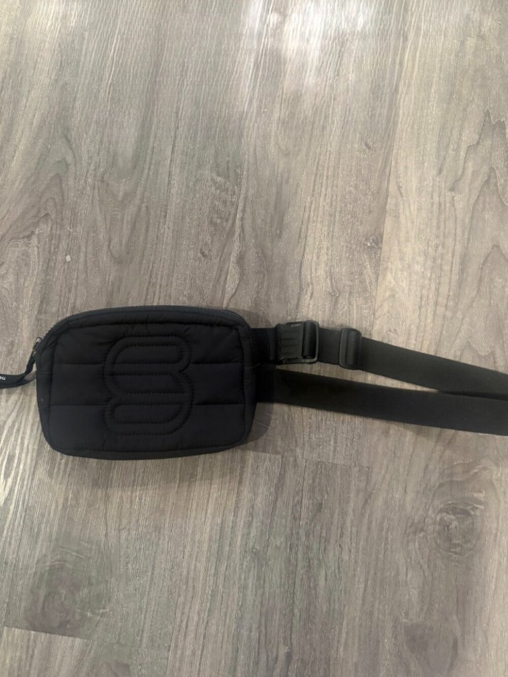 supperpuff belt bag, Black